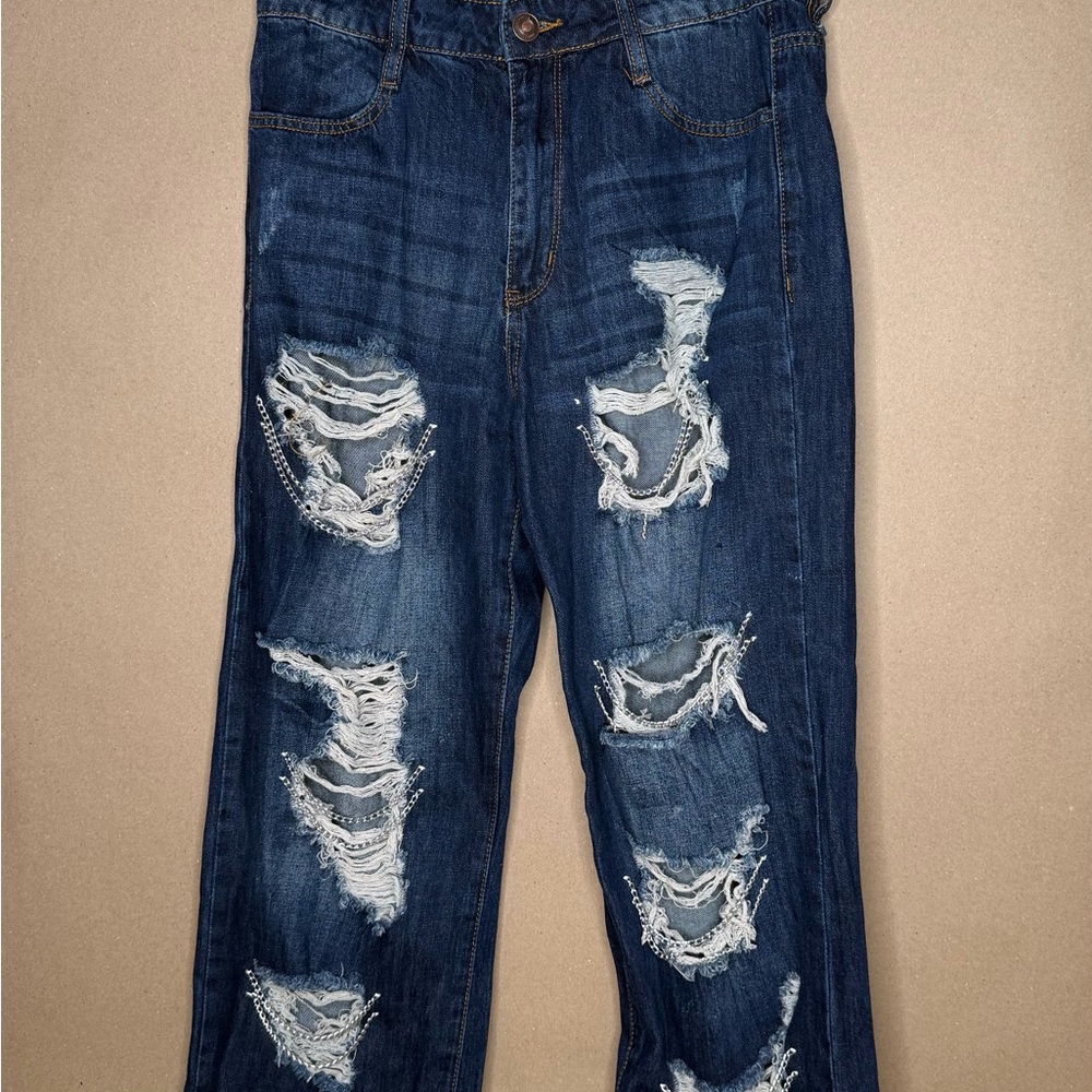 Rue 21 Ripped Jeans with Chains